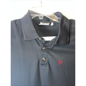 Fjall Raven Crowley Pique Polo Shirt Mens XL Black Short Sleeve Outdoor Golf